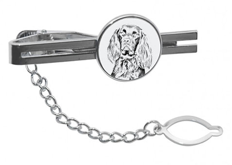 German Longhaired Pointer Silver Plated Tie Pin