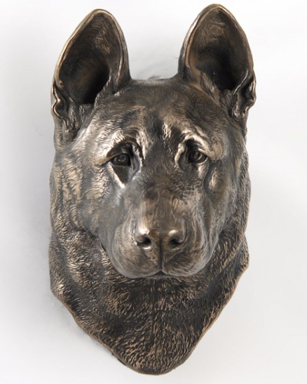 German Shepherd Wall Hung Statue