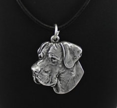 Great Dane Silver Plated Pendant