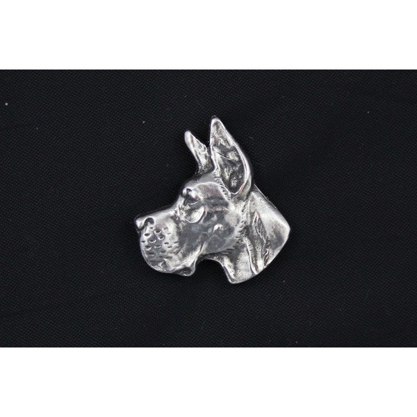 Great Dane Silver Plated Lapel Pin