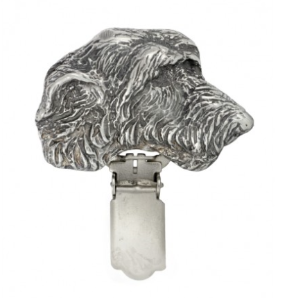 Irish Wolfhound Silver Plated Show Clip