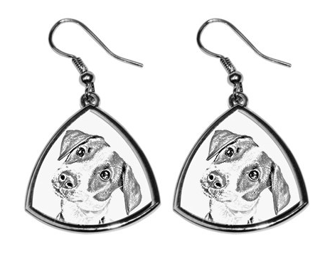 Jack Russell Silver Plated Earrings