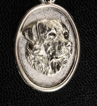Labrador Retriever Silver Plated Medallion