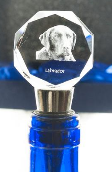Labrador Crystal Wine Stopper