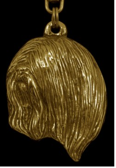 Lhasa Apso Hard Gold Plated Pendant