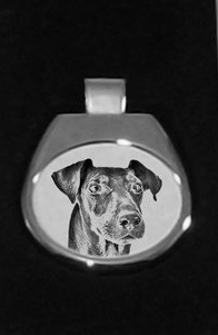Manchester Terrier Silver Plated Pendant