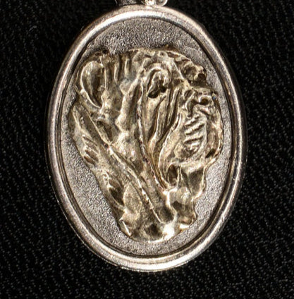 Neapolitan Mastiff Silver Plated Pendant