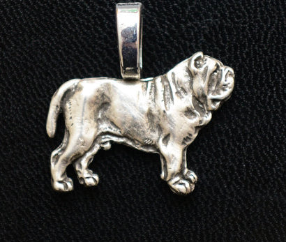 Neapolitan Mastiff Silver Plated Mini Charm