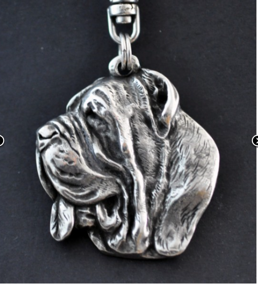 Neapolitan Mastiff Silver Plated Pendant