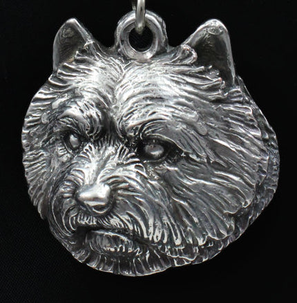 Norwich Terrier Silver Plated Pendant