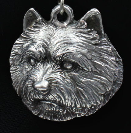 Norwich Terrier Silver Plated Key Chain
