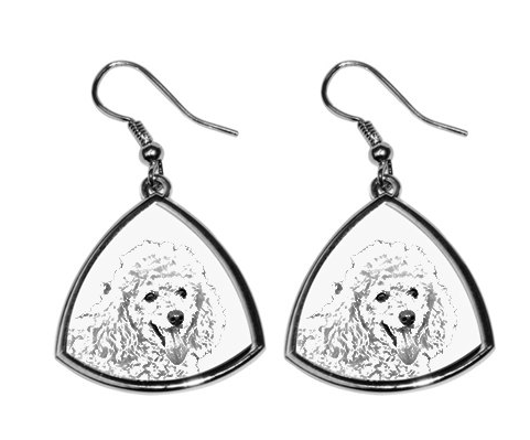 Poodle Silver Plated Earrings