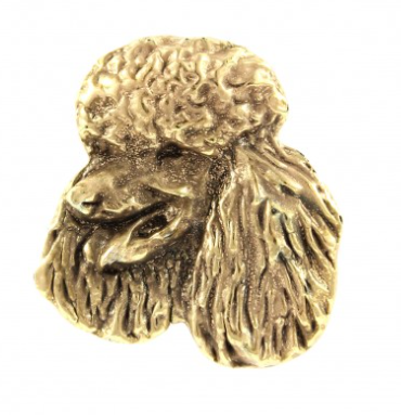 Poodle Hard Gold Plated Lapel Pin