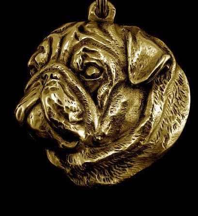 Pug Hard Gold Plated Pendant