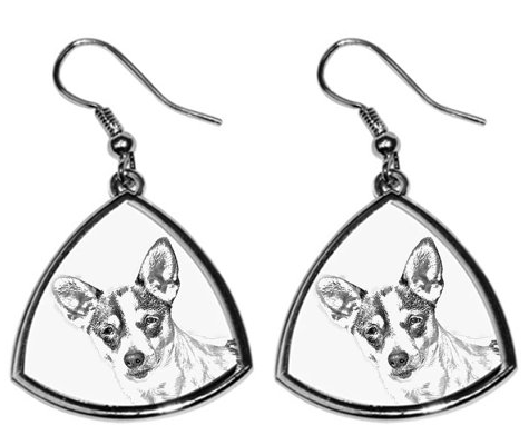 Rat Terrier Silver Plated Earrings