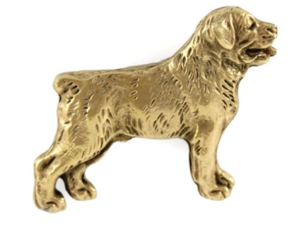 Rottweiler Full Body Hard Gold Plated Lapel Pin
