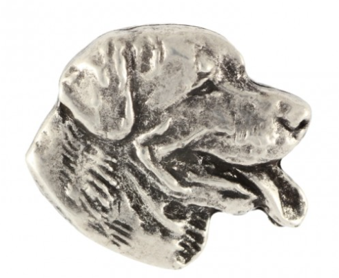 Rottweiler Silver Plated Lapel Pin