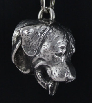 Rottweiler Silver Plated Key Chain