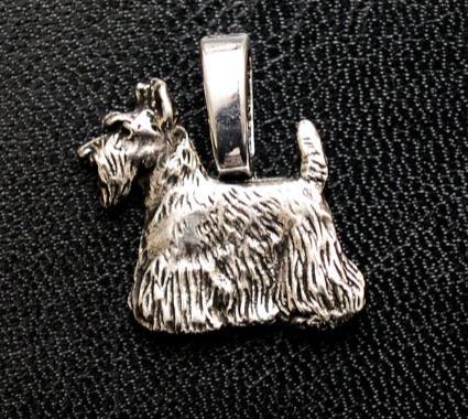 Scottish Terrier Silver Plated Pendant