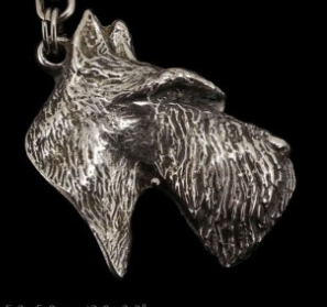 Scottish Terrier Silver Plated Key Chain