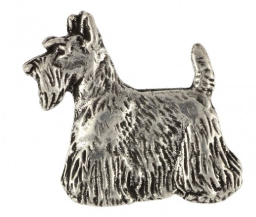Scottish Terrier Silver Plated Lapel Pin