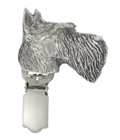 Scottish Terrier Silver Plated Show Clip