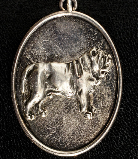 Shar-Pei Silver Plated Medallion Pendant.