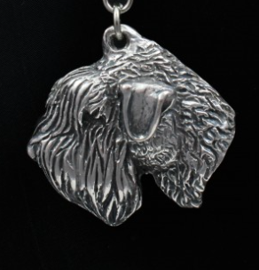Soft Coated Wheaten Terrier Silver Plated Key Chain