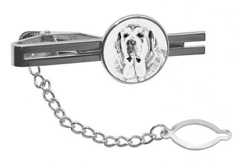 Spanish Mastiff Silver Plated Tie Pin