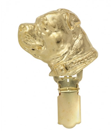 Staffordshire Bull Terrier Staffy Hard Gold Plated Show Clip