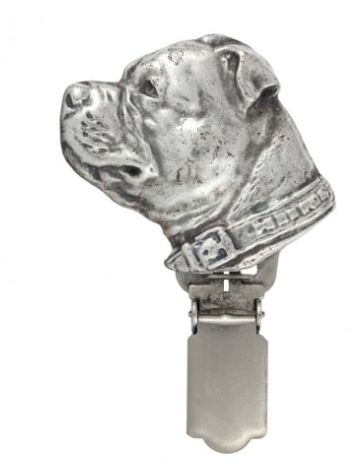 Staffordshire Bull Terrier Staffy Silver Plated Show Clip