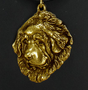 Tibetan Mastiff Hard Gold Plated Key Chain