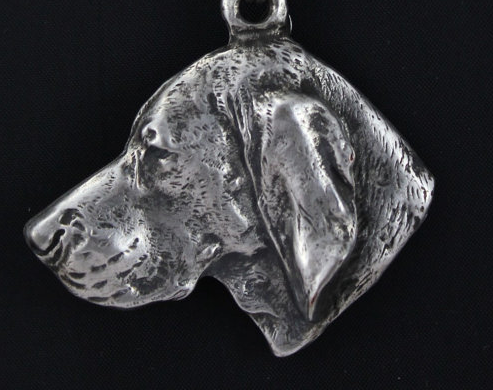 Vizsla Silver Plated Key Chain