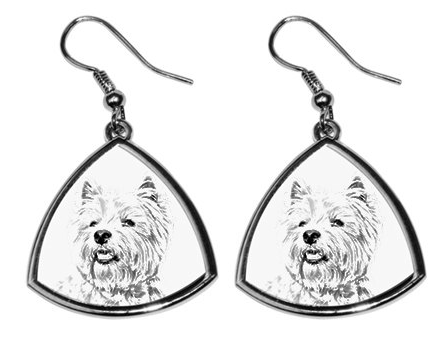 West Highland White Terrier Earrings