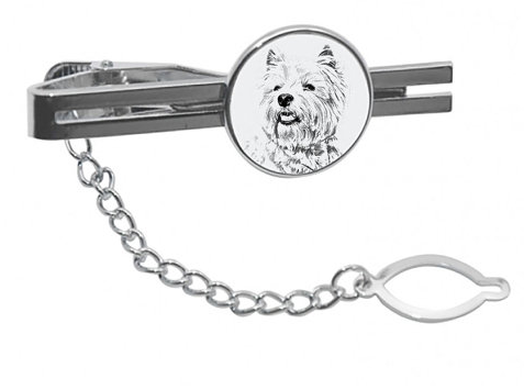 West Highland Terrier Lead Tie Clip