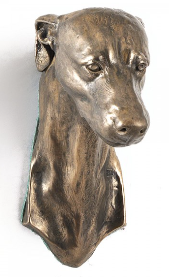 Whippet Wall Hung Statue