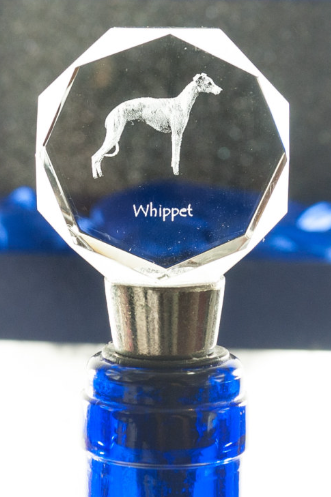 Whippet Crystal Wine Stopper