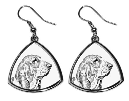 Basset Hound Silver Plated Earrings