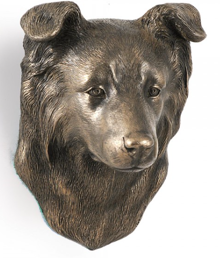 Border Collie Wall Hung Statue