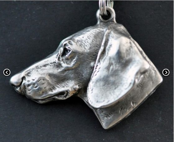 Dachshund Smooth Coat Silver Plated Pendant