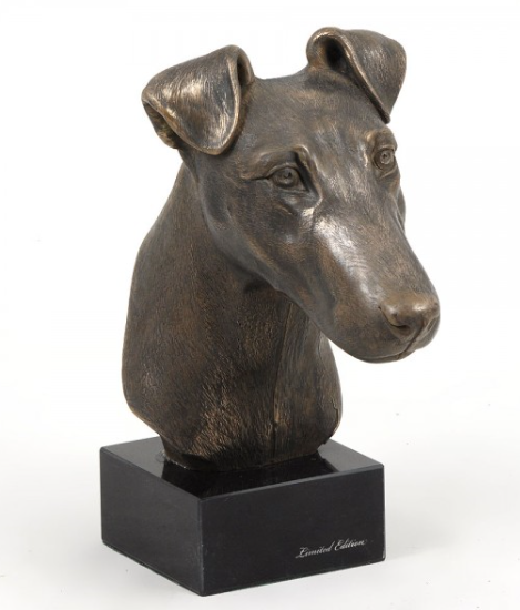 Fox Terrier Smooth Coat Statue on a Marble Base