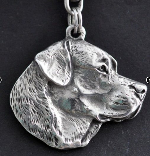Labrador Retriever Silver Plated Key Chain