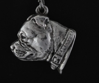 Staffordshire Bull Terrier Staffy Silver Plated Pendant